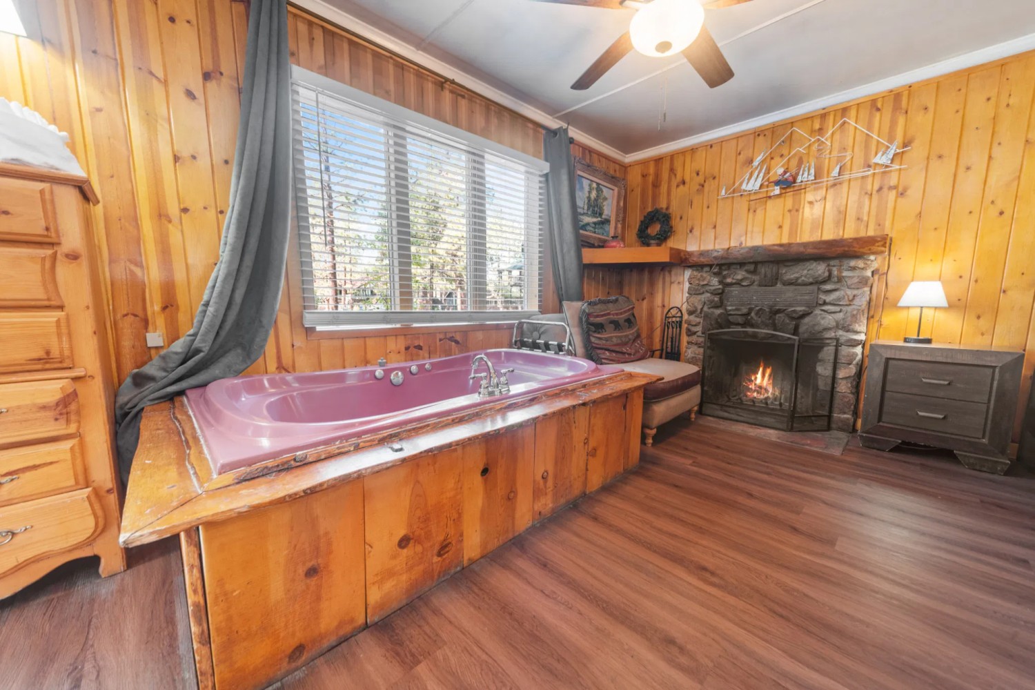 Christy Cabin interior at The Burgundy — view 3