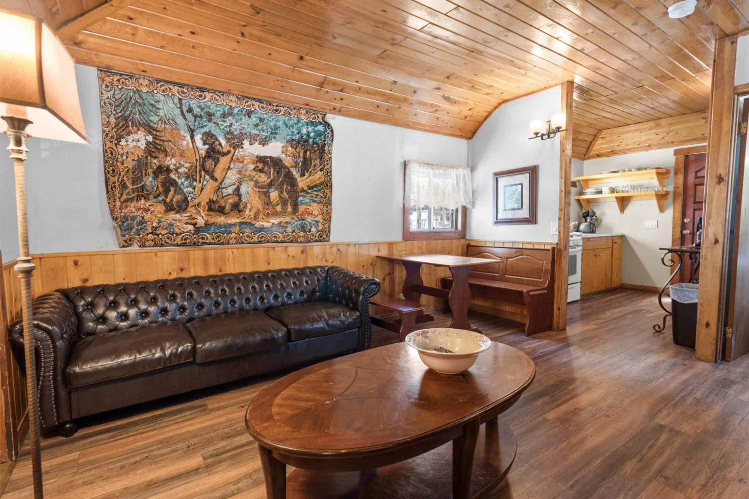 Natasha Cabin interior at The Burgundy — view 2