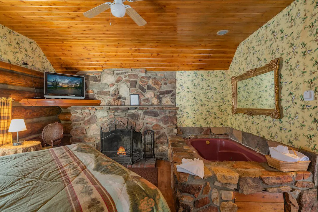 Log Cabin interior at The Burgundy — view 2